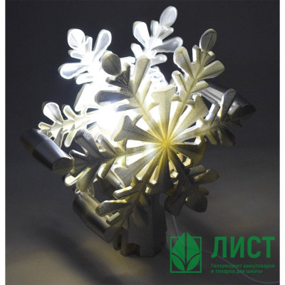 Верхушка-проектор на ёлку "Снежинка" арт.1003073 Верхушка-проектор на ёлку "Снежинка" арт.1003073