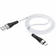 Кабель USB - микро USB Borofone BX46 Rush,1.0м,2.4A, цв.белый