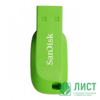 Флеш диск 32GB USB 2.0 SanDisk Cruzer Blade CZ50 зеленый Флеш диск 32GB USB 2.0 SanDisk Cruzer Blade CZ50 зеленый
