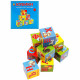 Игра настольная Кубики пластиковые Азбука с картинками 9 штук (РК) арт.К09-8208