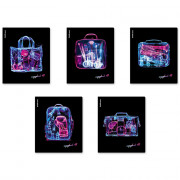 Тетрадь А5 клетка 48 листов скоба (ErichKrause) Detection металлизированный голографический картон ассорти арт.63292