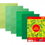Набор цветного фетра А4 5 листов 5 цветов (deVENTE) Оттенки зелёного арт.8040685