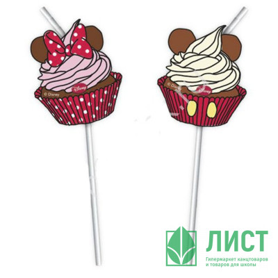 Трубочки для коктейля Минни Кафе 6шт/наб. арт.4826799 Трубочки для коктейля Минни Кафе 6шт/наб. арт.4826799