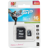 Карта памяти 16GB microSD, Silicon Power microSDHC Class 10