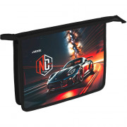 Папка школьная для тетрадей А5 на молнии (deVENTE) No Limits с расширением конгревное тиснение арт.8056594