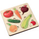 Игра развивающая деревянная Овощи (ДК) арт 00760
