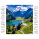 Календарь настенный листовой 2023г А2 "Озеро в горах" Хатбер арт.Кл2_27086