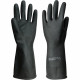 Перчатки защитные АЗРИХИМ КЩС тип 2 латекс черные (размер 9, L)