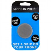Держатель-подставка "Popsocket 01" складная с креплением, серая