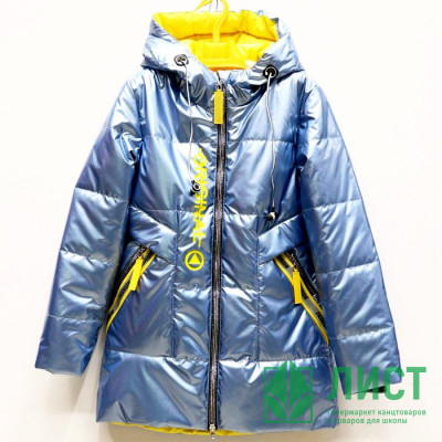 Куртка осенняя для девочки (Andinaisi) арт.hwl-Z-2166-4 размерный ряд 36/140-44/164 цвет голубой Куртка осенняя для девочки (Andinaisi) арт.hwl-Z-2166-4 размерный ряд 36/140-44/164 цвет голубой