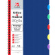 Тетрадь пластиковая обложка А5 клетка 120 листов (Listoff) Синяя 5 цветных пластиковых разделителя арт ТПР512028