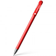 Ручка гелевая прозрачный корпус EK G-Soft красный 0,38мм, игла арт.39432
