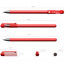 Ручка гелевая н/проз.корп. (ErichKrause) G-Soft красный, 0,38мм, игла арт.39432 (Ст.12) - 