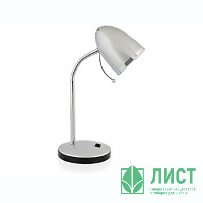 Светильник настольный на подставке Camelion (230V/40W/ЛОН) серебро арт.KD-308 Светильник настольный на подставке Camelion (230V/40W/ЛОН) серебро арт.KD-308