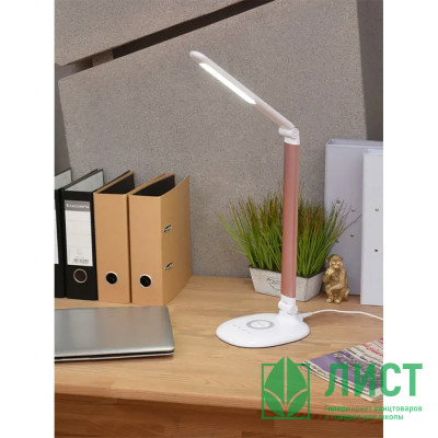 Светильник настольный на подставке UltraLIGHT (220V/9W/LED) арт.UL613 белый/розовый Светильник настольный на подставке UltraLIGHT (220V/9W/LED) арт.UL613 белый/розовый