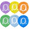 Шар воздушный 10шт/наб. 30см "Цифра 0" асс. арт.6051068