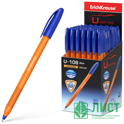 Ручка шар. н/проз.корп. (ErichKrause) U-108 Orange синий, 1мм, игла арт.47582 (Ст.50) Ручка шар. н/проз.корп. (ErichKrause) U-108 Orange синий, 1мм, игла арт.47582 (Ст.50)