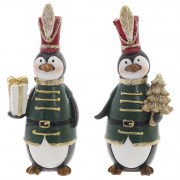 Статуэтка декоративная "Пингвин" 12,5см 2 вида цв.зеленый арт.824904