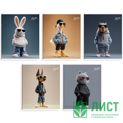 Тетрадь А5 клетка 48 листов скоба (Феникс) Зумеры выборочный УФ-лак ассорти арт.70931 Тетрадь А5 клетка 48 листов скоба (Феникс) Зумеры выборочный УФ-лак ассорти арт.70931