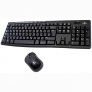 Клавиатура+мышь беспроводная набор Logitech Wireless Combo черный MK270 USB