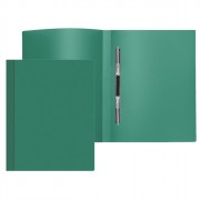 Папка скоросшиватель пружина А4 15мм пластиковая  0,6мм зеленая (Attomex) арт.3111401