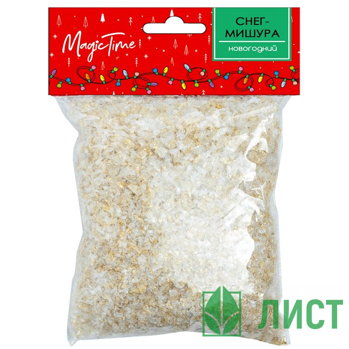Снег-мишура 80гр цв.золото арт.87182