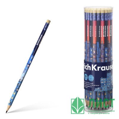 Карандаш чернографитный ErichKrause с ластиком Windows HB трехгранный корпус арт.62777 (Ст.42) Карандаш чернографитный ErichKrause с ластиком Windows HB трехгранный корпус арт.62777 (Ст.42)