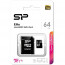 Карта памяти 64GB microSD, Silicon Power Elite microSDXC Class 10 UHS-I - 