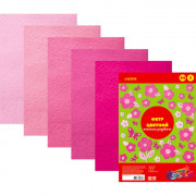 Набор цветного фетра А4 5 листов 5 цветов (deVENTE) Оттенки розового арт.8040687
