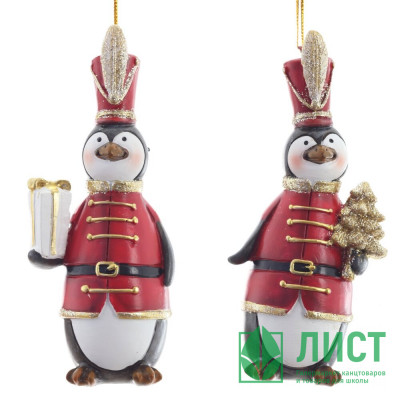 Статуэтка декоративная &quot;Пингвин&quot; 12см 2 вида цв.красный арт.824906 Статуэтка декоративная "Пингвин" 12см 2 вида цв.красный арт.824906