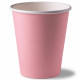 Стакан бумажный 200/260мл розовый 10шт в упаковке
