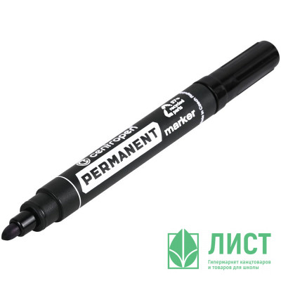 Маркер перманентный CENTROPEN круглый 2,5мм черный арт.8566/Ч Маркер перманентный CENTROPEN круглый 2,5мм черный арт.8566/Ч