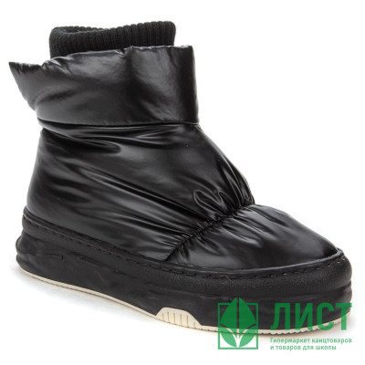 Ботинки для девочки (KEDDO) черный верх-искуственный нейлон подкладка - искусственная шерсть артикул 838101/29-02 Ботинки для девочки (KEDDO) черный верх-искуственный нейлон подкладка - искусственная шерсть артикул 838101/29-02