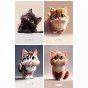 Блокнот А6 мягкая обложка на гребне 40 листов (Prof-Press) Маленький пушистый кот асс. арт.Б40-2051