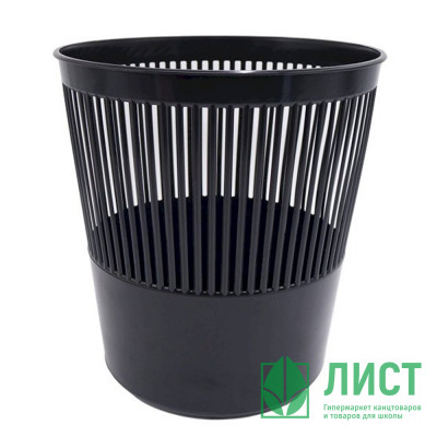 Корзина для мусора 10л решетчатая черная арт.15-8387 (Ст.20) Корзина для мусора 10л решетчатая черная арт.15-8387 (Ст.20)