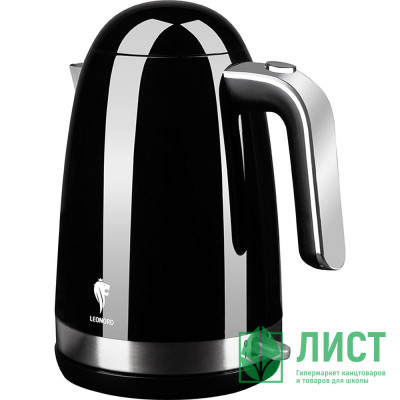 Чайник пластик металл 1,7л  Leonord , арт. LE-1515, черный, 2200Вт Чайник пластик металл 1,7л  Leonord , арт. LE-1515, черный, 2200Вт