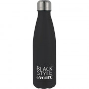 Бутылка-термос 500мл deVENTE "Black Style" матовая черная арт.8090304