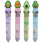 Ручка многоцветная 10-цветная (MC Basir) Авокадо ассорти арт.МС-5603