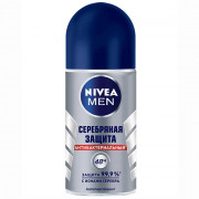 Дезодорант Nivea мужской 50 мл. ролик Серебряная защита (Ст.6)