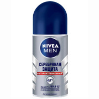 Дезодорант Nivea мужской 50 мл. ролик Серебряная защита (Ст.6)