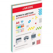 Бумага цв. А4 020л  пастель + интенсив 10 цветов 80г/м2 арт.2072256