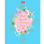 Тетрадь А5 клетка 48 листов на гребне (Hatber) Floral dreams матовая ламинация 3D фольга ассорти арт.48Т5лофВ1гр - 