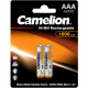 Батарейки аккумуляторные Camelion ААА (HR3), мизинчиковые 1000/1100mAh блистер 2шт (цена за упаковку)