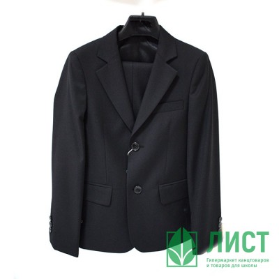 Костюм для мальчика (Van Cliff) Джойс блэк-юниор приталенный силуэт арт.А92901 размер 36/158 цвет черный Костюм для мальчика (Van Cliff) Джойс блэк-юниор приталенный силуэт арт.А92901 размер 36/158 цвет черный