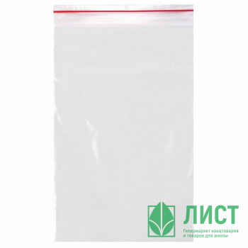 Пакет с замком (Zip Lock гриппер) 120*170мм, комплект 100штук в упаковке 28 мкм(Ст.15) Пакет с замком (Zip Lock гриппер) 120*170мм, комплект 100штук в упаковке 28 мкм(Ст.15)