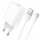 Блок питания сетевой 1 USB Borofone BA47A, Mighty, 3000mA, 18Вт, QC3.0, QC2.0, кабель Type-C, цвет: белый