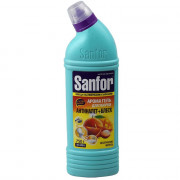 Чистящее средство для сантехники Sanfor 750г АРОМА, экзотические фрукты  (Ст.6)
