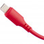Кабель Defender F207, USB 2.0 (AM) - Apple Lightning (M), 1метр, 2.4А, силиконовая оплетка, красный - 
