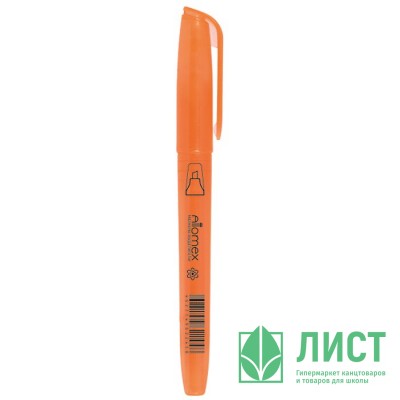 Маркер флюорисцентный  Attomex 1-4мм скошенный оранжевый арт.5045812 (Ст.12) Маркер флюорисцентный  Attomex 1-4мм скошенный оранжевый арт.5045812 (Ст.12)