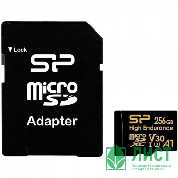 Флеш диск 256GB Silicon Power A1 V30 U3 (SD адаптер) Флеш диск 256GB Silicon Power A1 V30 U3 (SD адаптер)